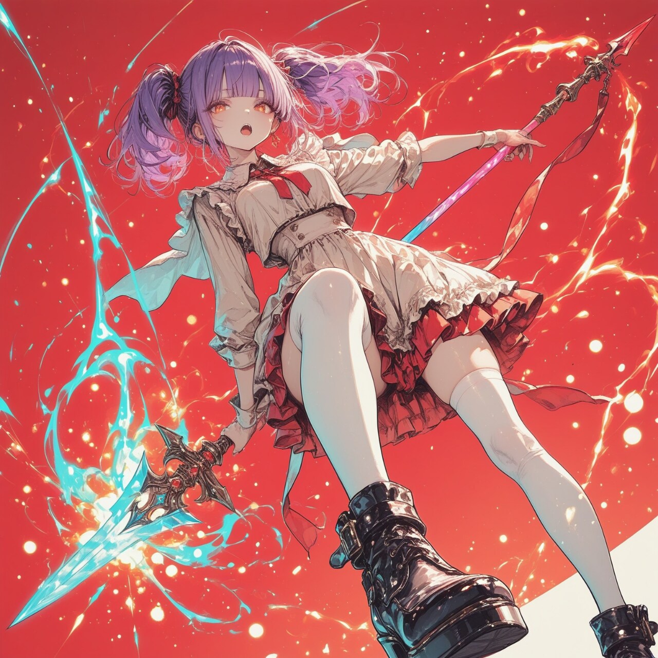 蒼焔の魔槍 | の人気AIイラスト・グラビア