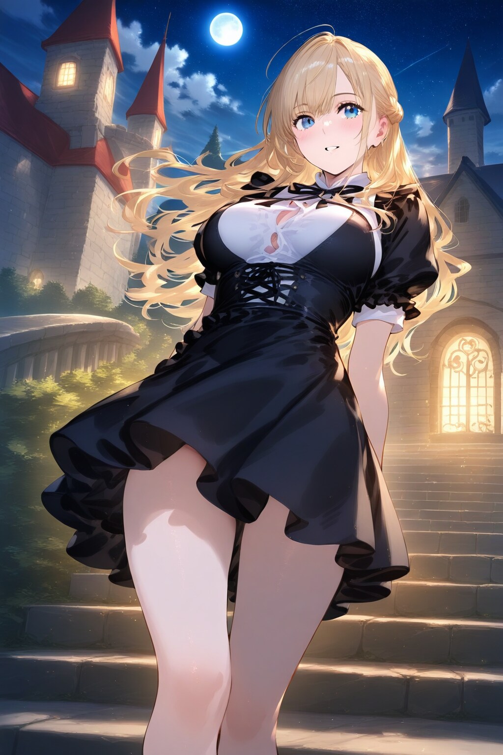 夜のお城