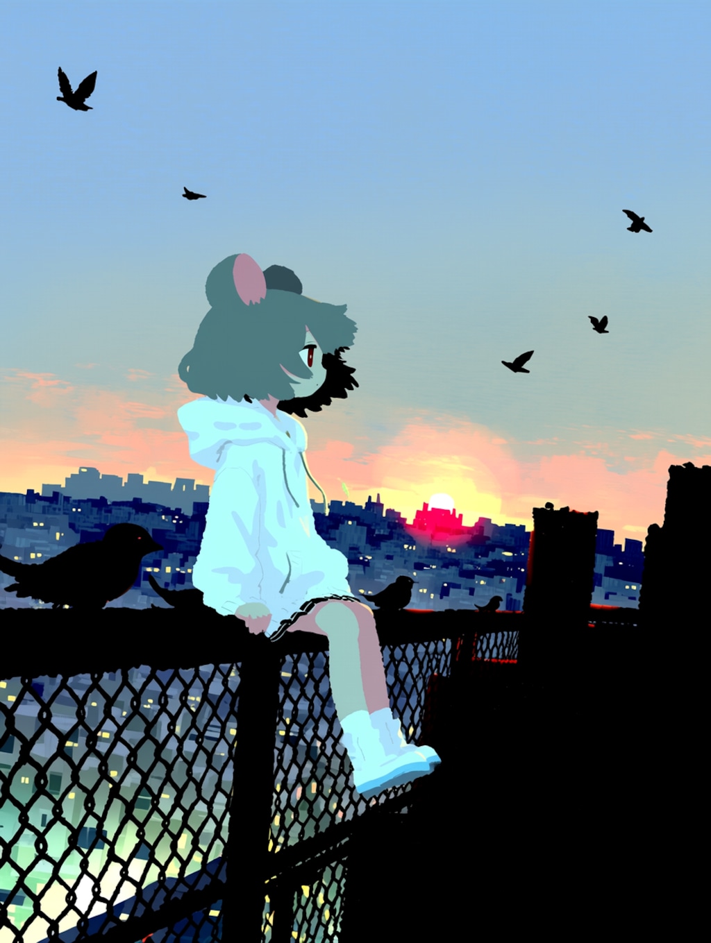 夕暮れ
