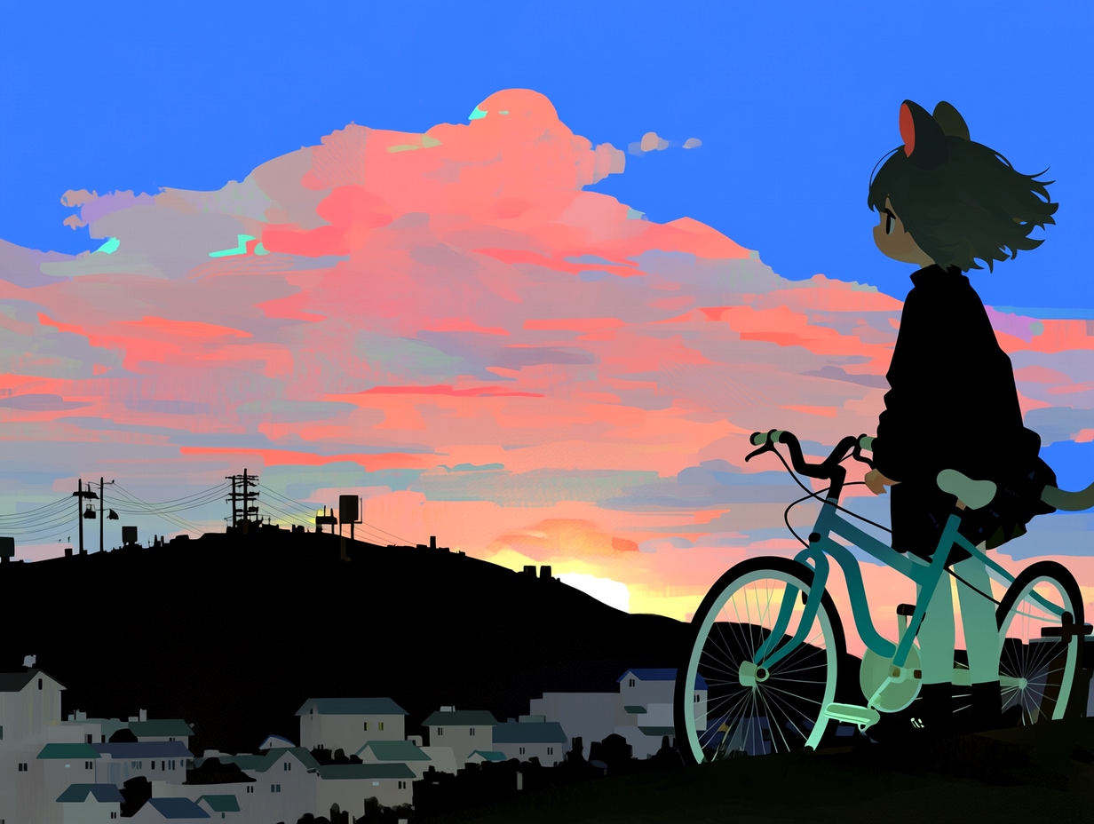 夕暮れ