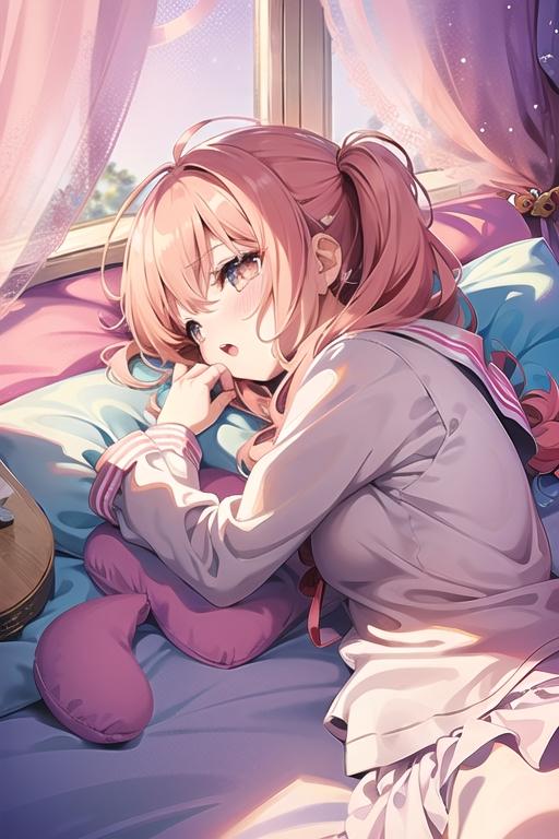 炭酸少女〜微睡みの君💜Peach Fizz、その2〜 | の人気AIイラスト・グラビア