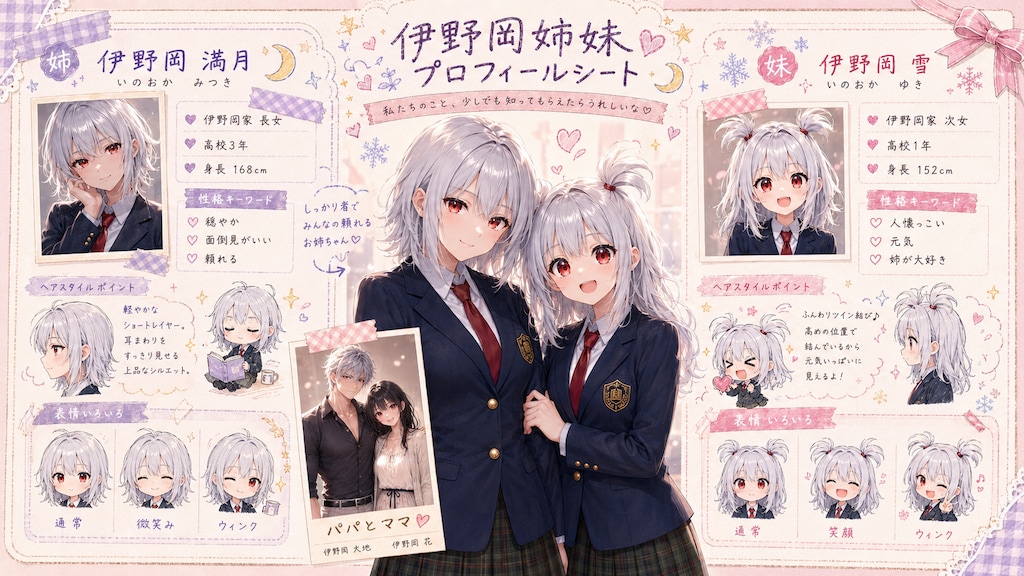 白い姉妹