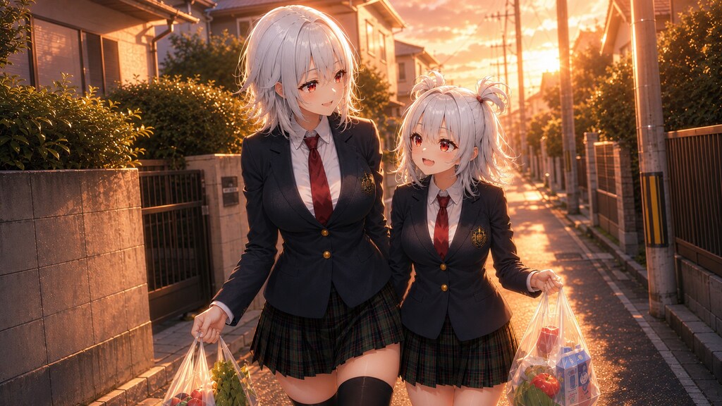 白い姉妹