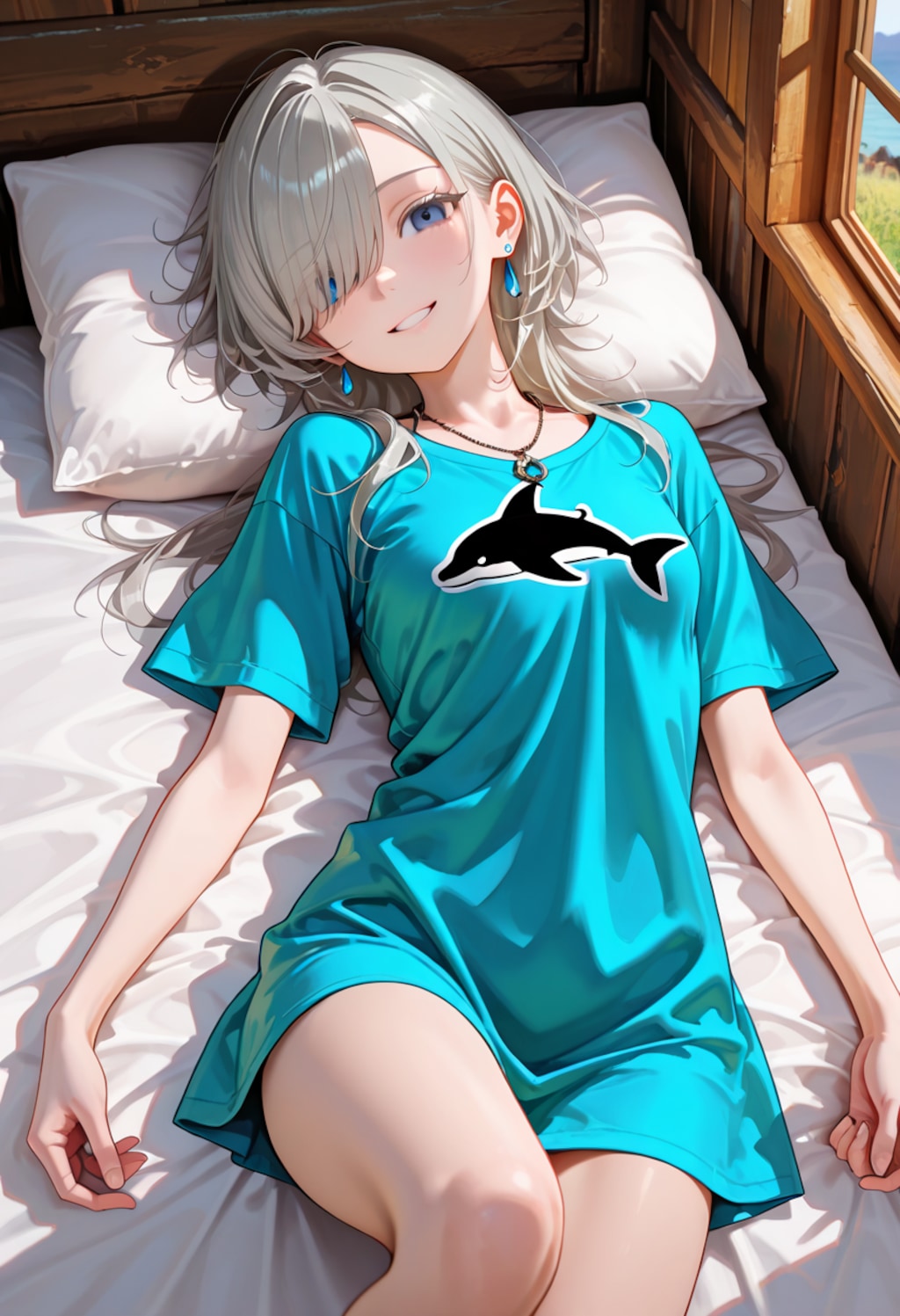 由璃亜 Oversized T-shirt (5)