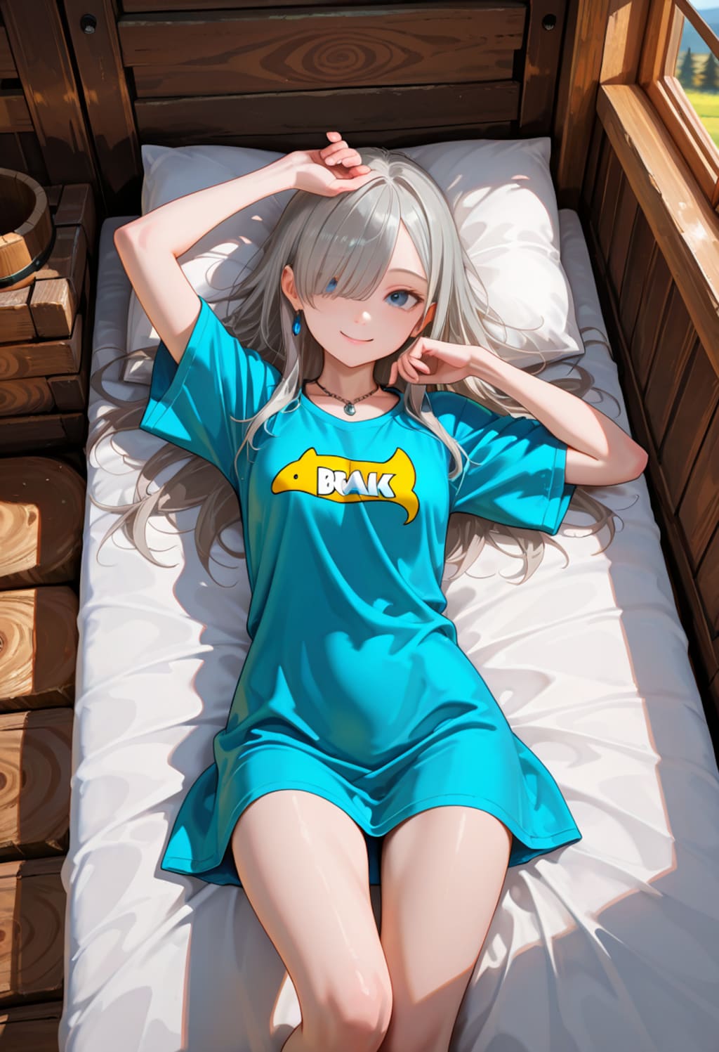 由璃亜 Oversized T-shirt (5)