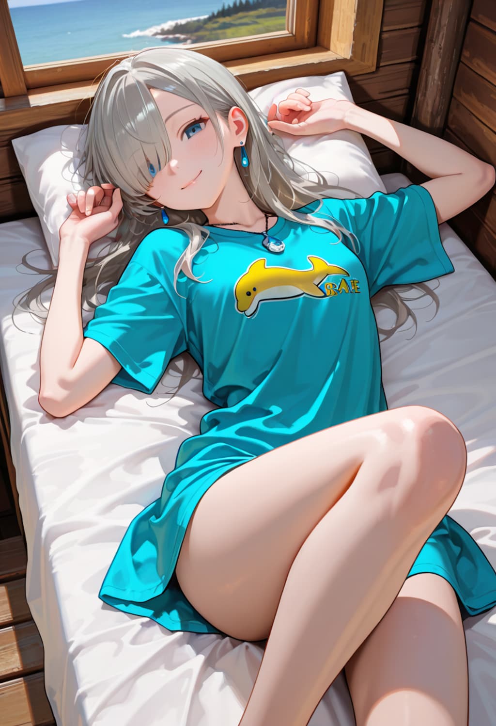 由璃亜 Oversized T-shirt (5)