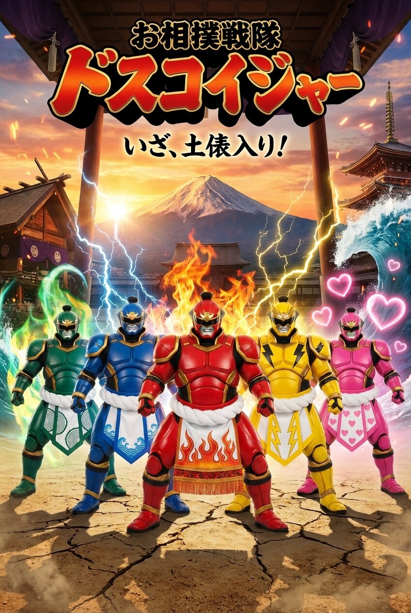 お相撲戦隊ドスコイジャー | の人気AIイラスト・グラビア