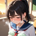 性癖   未使用イラスト⑩  露出編　 ～　放課後調教　空き教室 　～ 11枚目