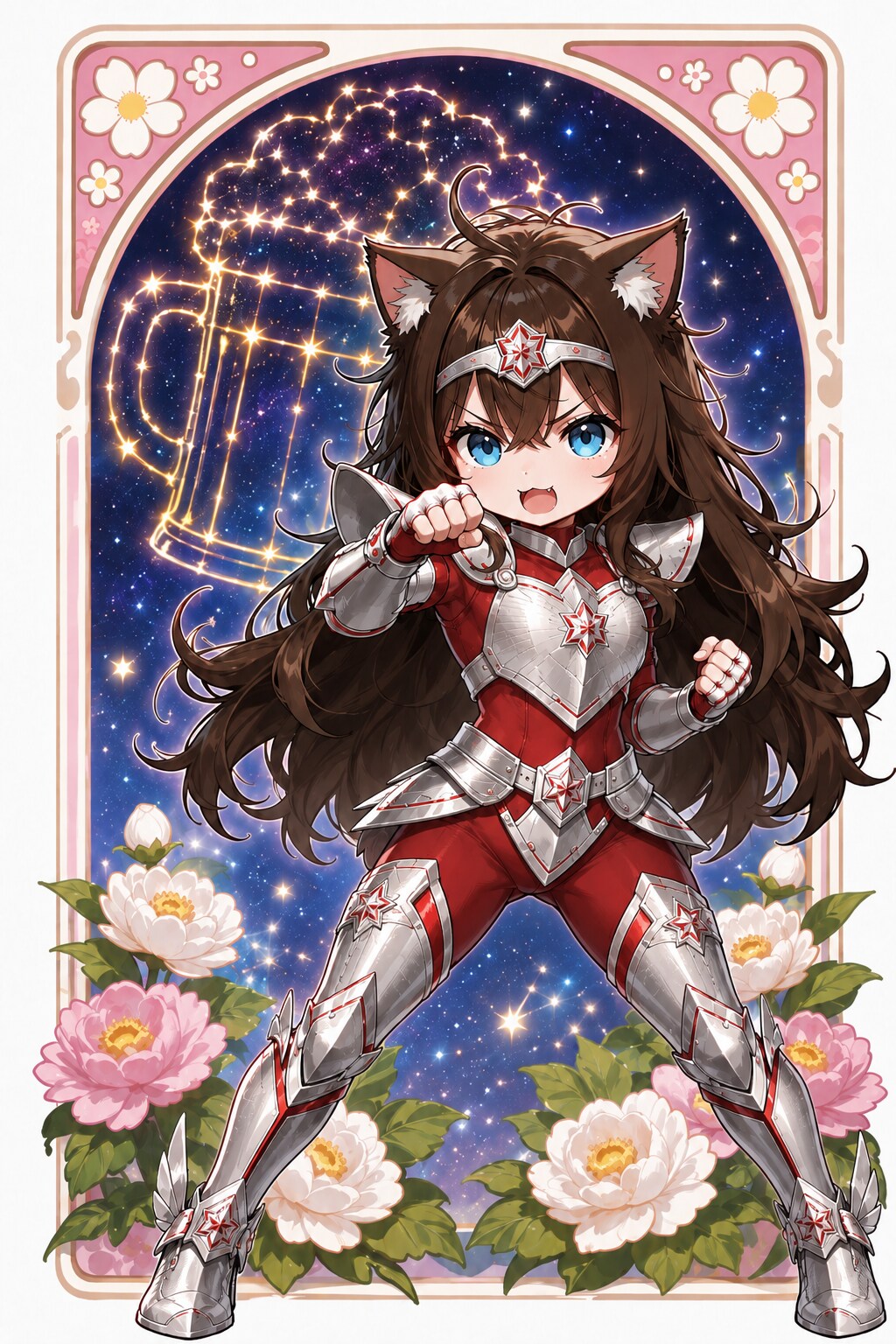【FA返礼】キタシンさんちの小さな女の子をビール座の聖闘士にしてみた | の人気AIイラスト・グラビア