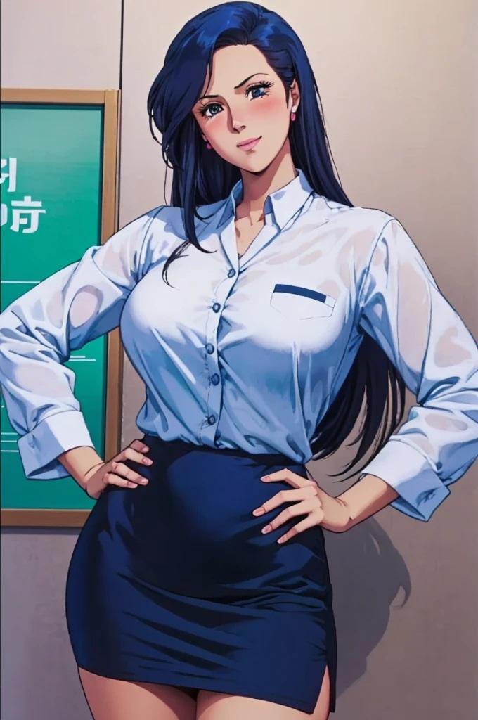 黒髪ロング