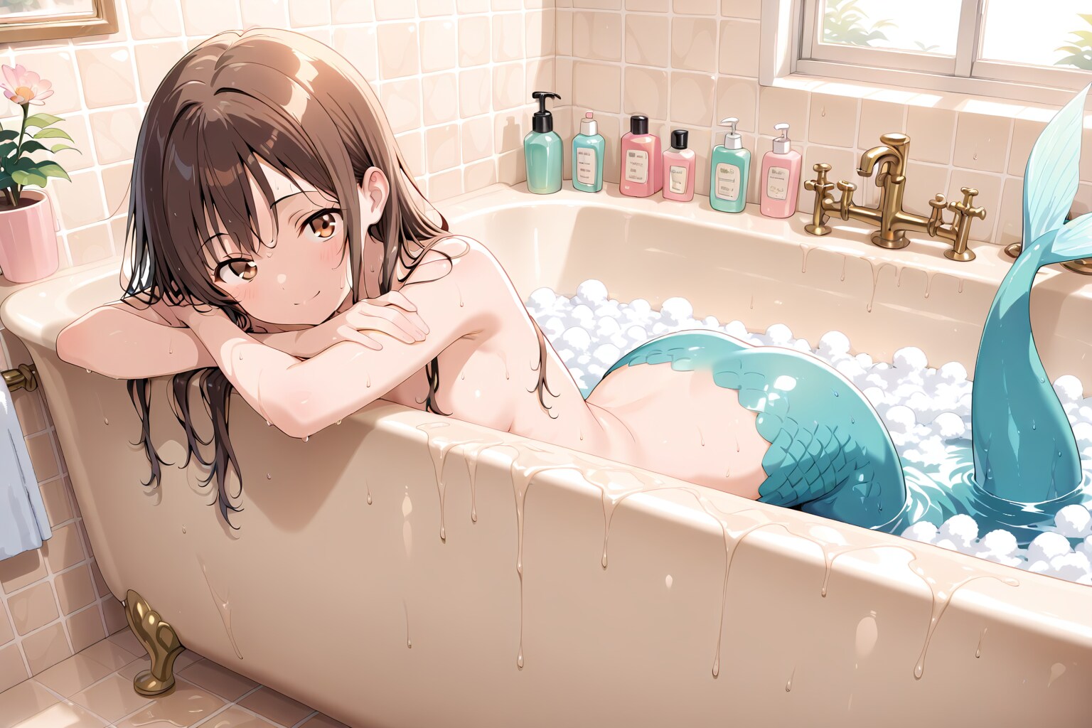 お風呂の人魚