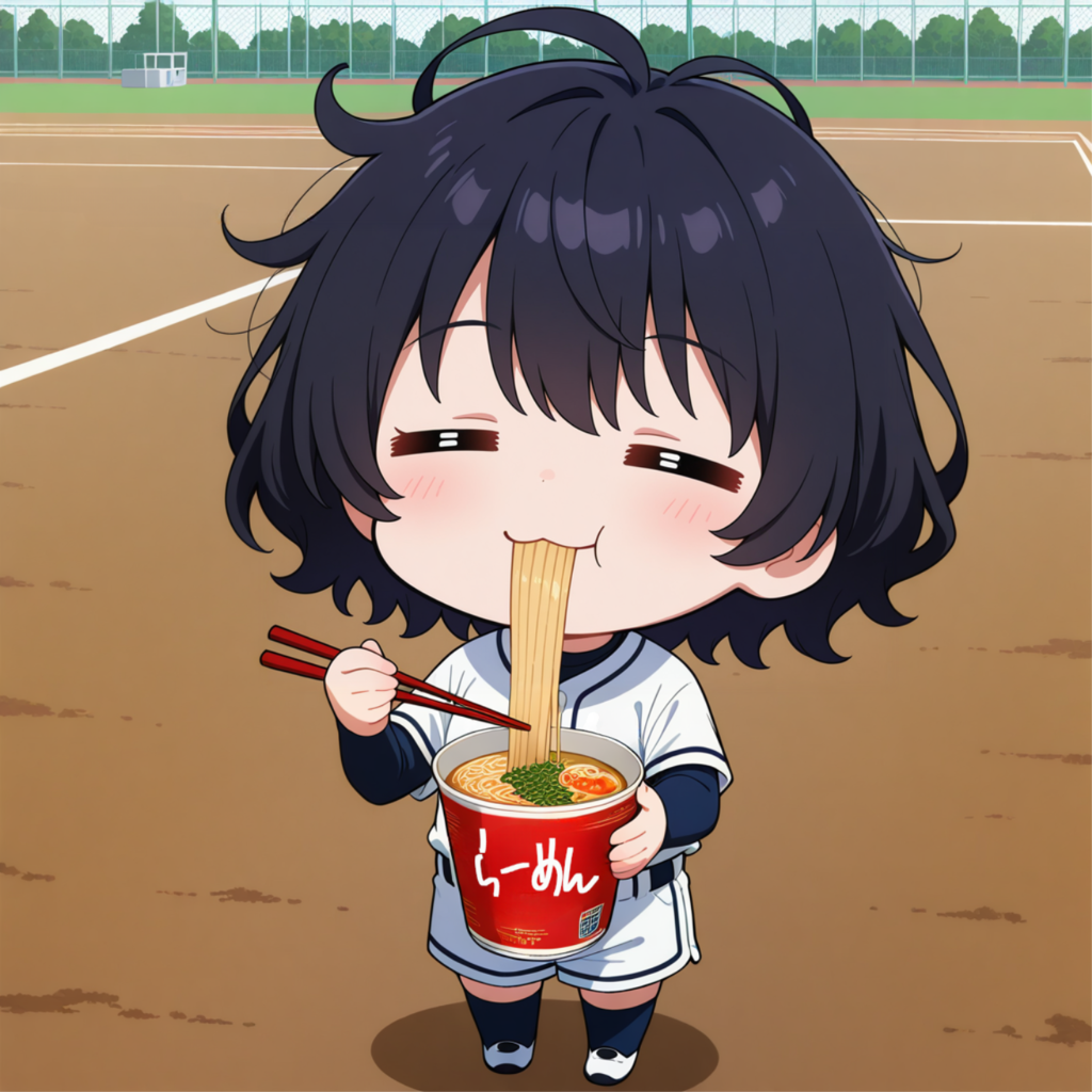 うちの野球部はラーメン食べられます。