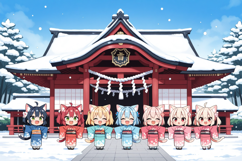 みんなで初詣！！