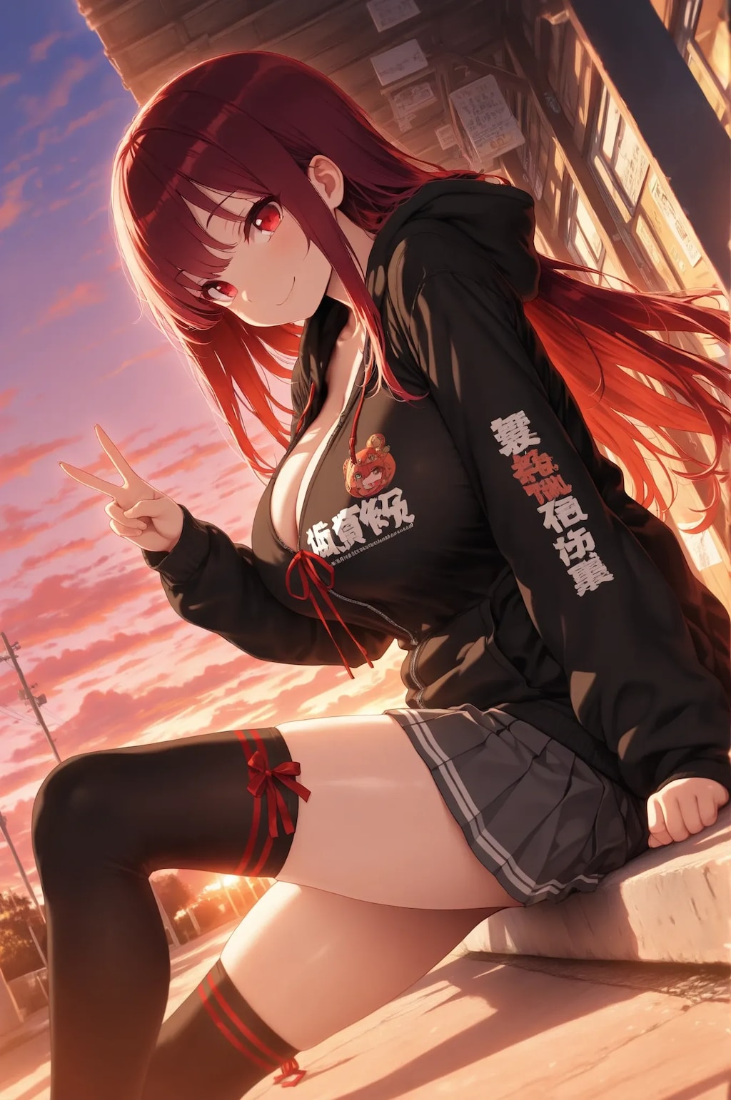 夕焼けが綺麗だね💓