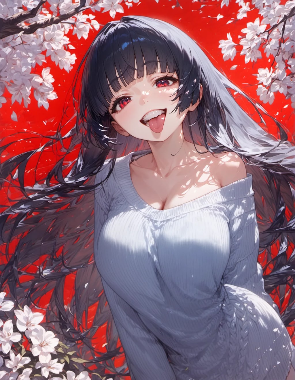 Crimson Aura Smile