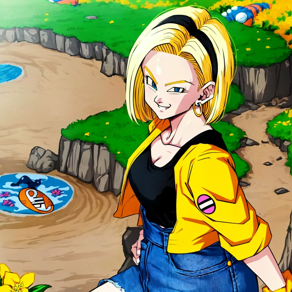 輝く金髪の美女！ドラゴンボールの人造人間18号がセクシーに魅了する