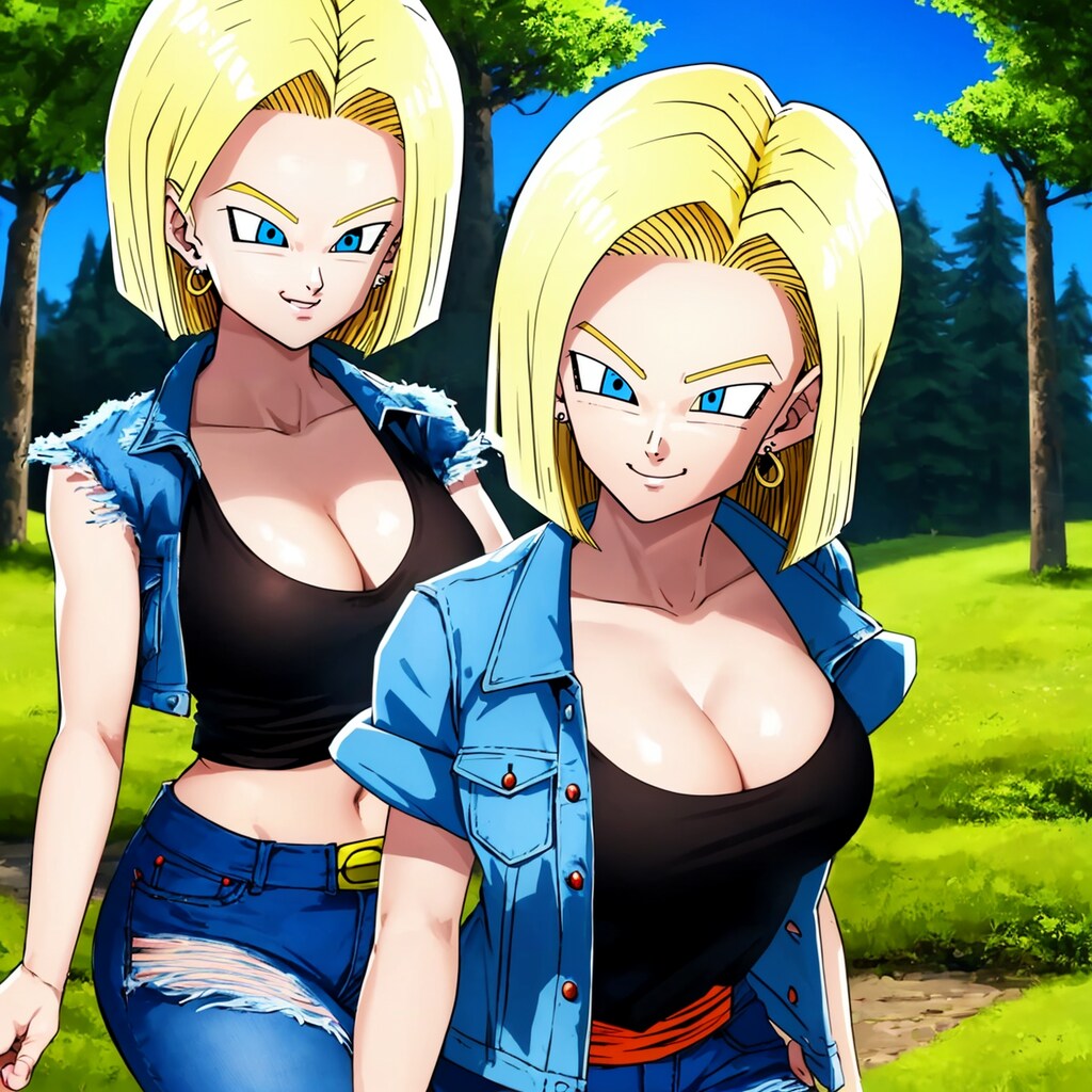 輝く金髪の美女！ドラゴンボールの人造人間18号がセクシーに魅了する