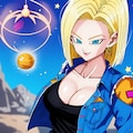 輝く金髪の美女！ドラゴンボールの人造人間18号がセクシーに魅了する 9枚目
