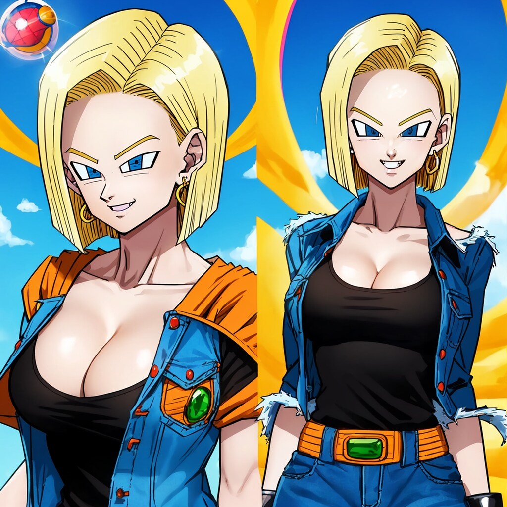 輝く金髪の美女！ドラゴンボールの人造人間18号がセクシーに魅了する