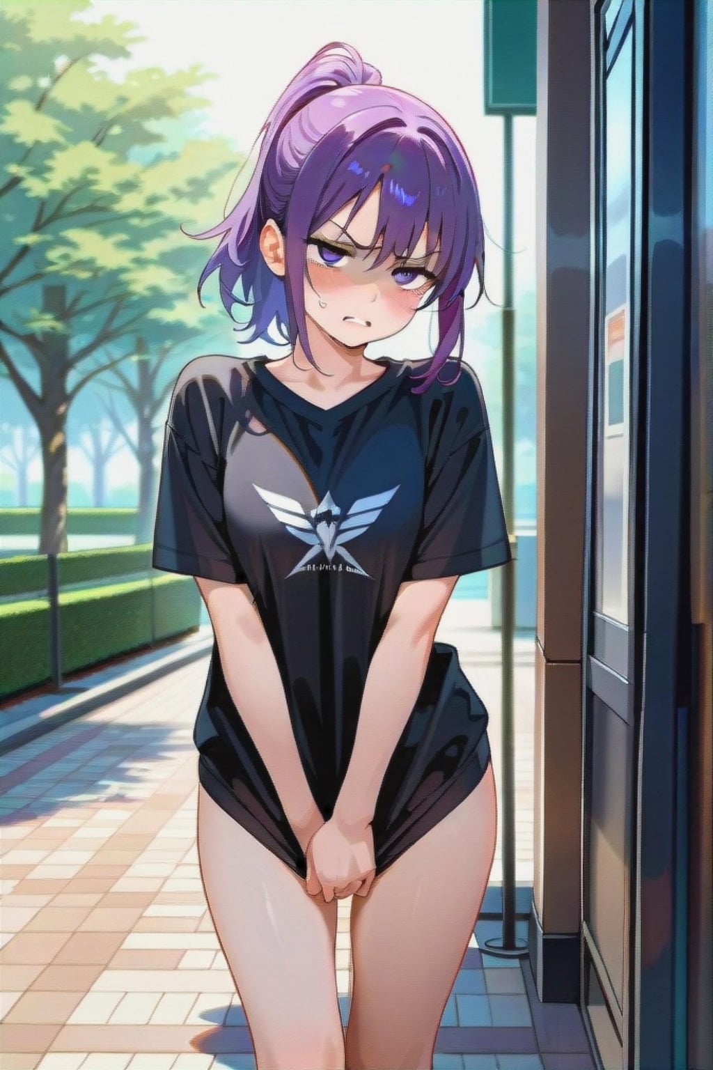 不機嫌な紫髪ちゃん