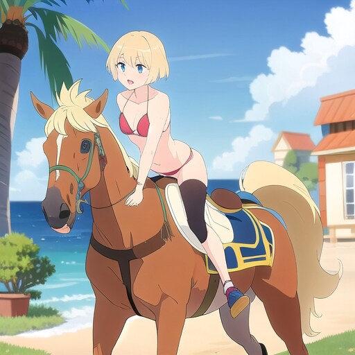 またがる女オパール