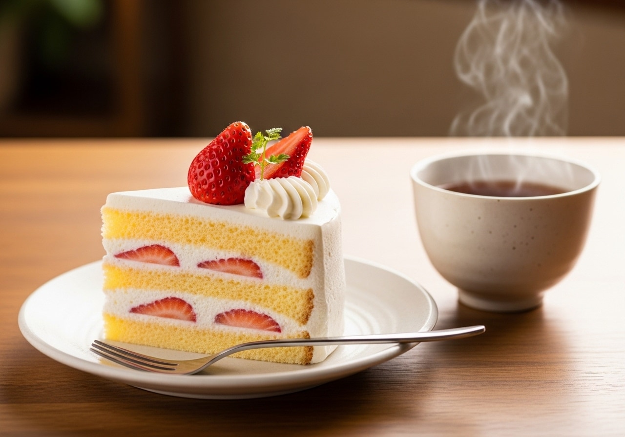 デザートの苺ショートケーキ | の人気AIイラスト・グラビア