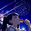 「年末花火が始まった！」 3枚目