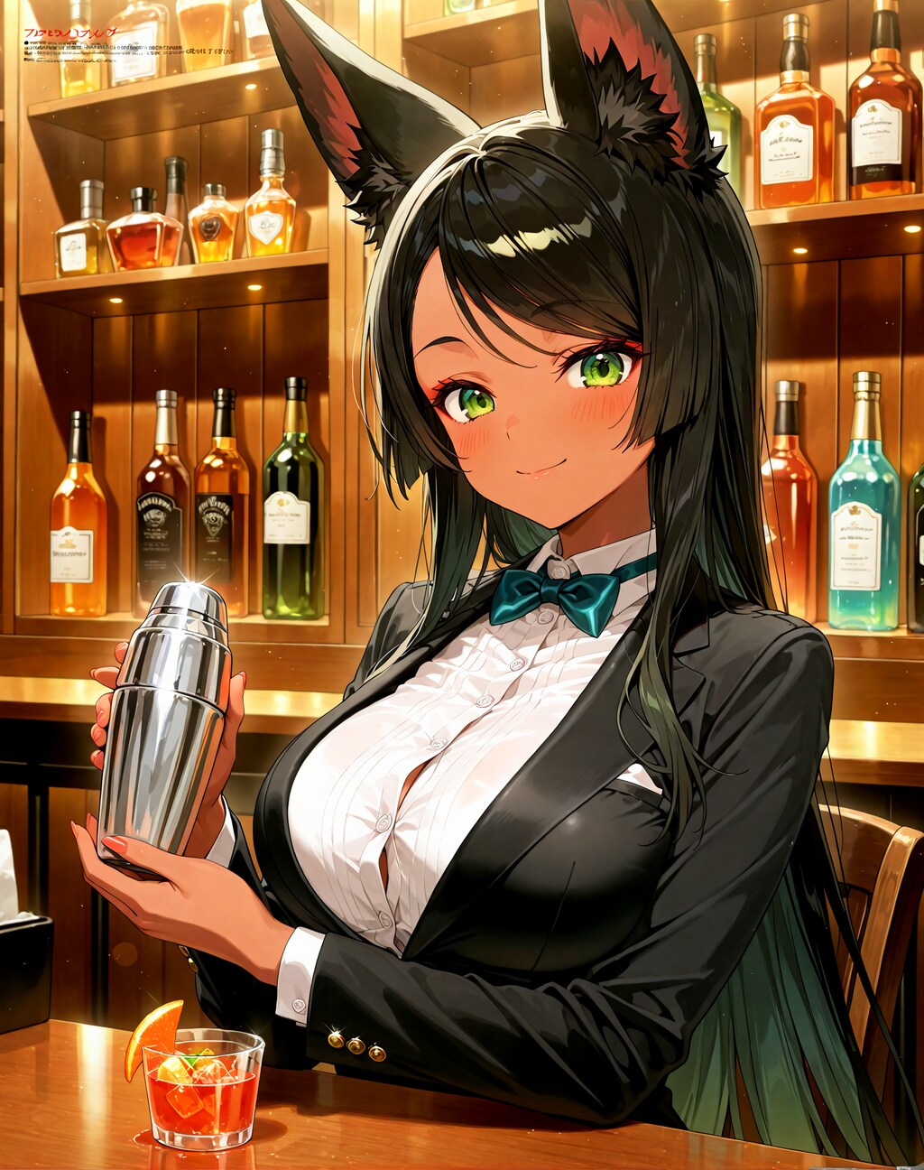 バーメイド黒狐さん