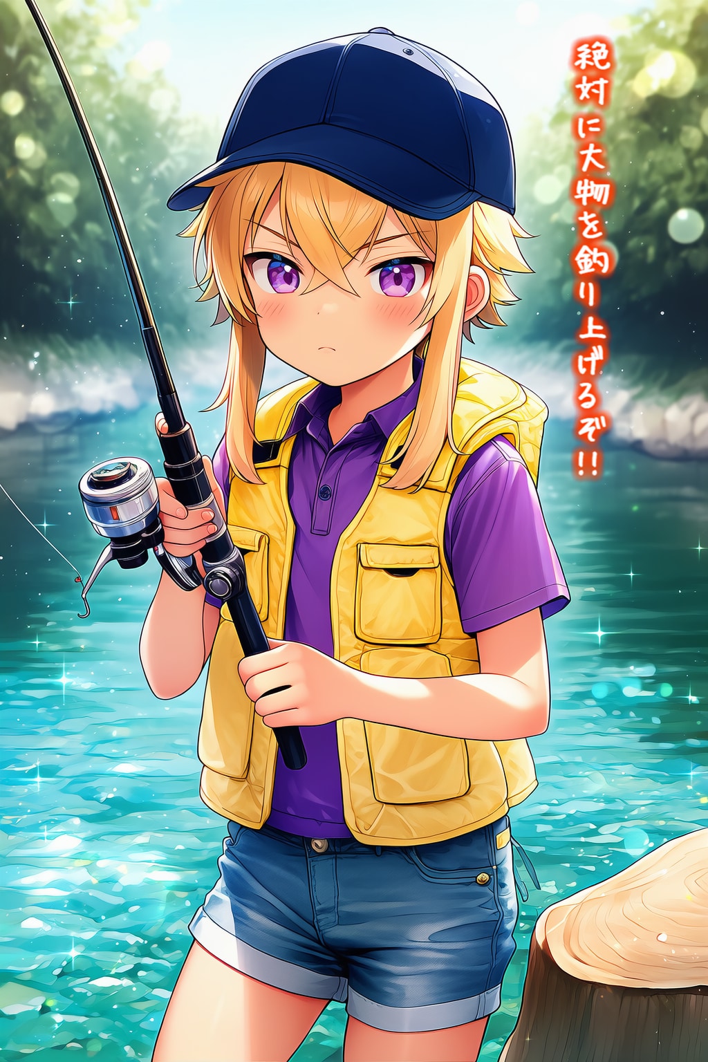 【✨🏞️ちちぷい公式投稿企画：川遊び💦✨】☀️避暑地で楽しく遊ぶ兎河四姉兄妹弟🎣