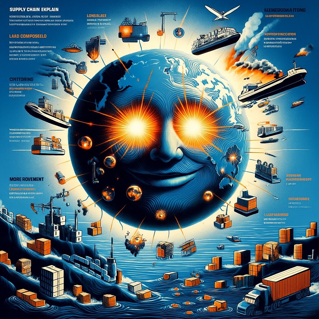 もっとサプライチェーンマネジメントの混乱が招いた損失 | の人気AIイラスト・グラビア