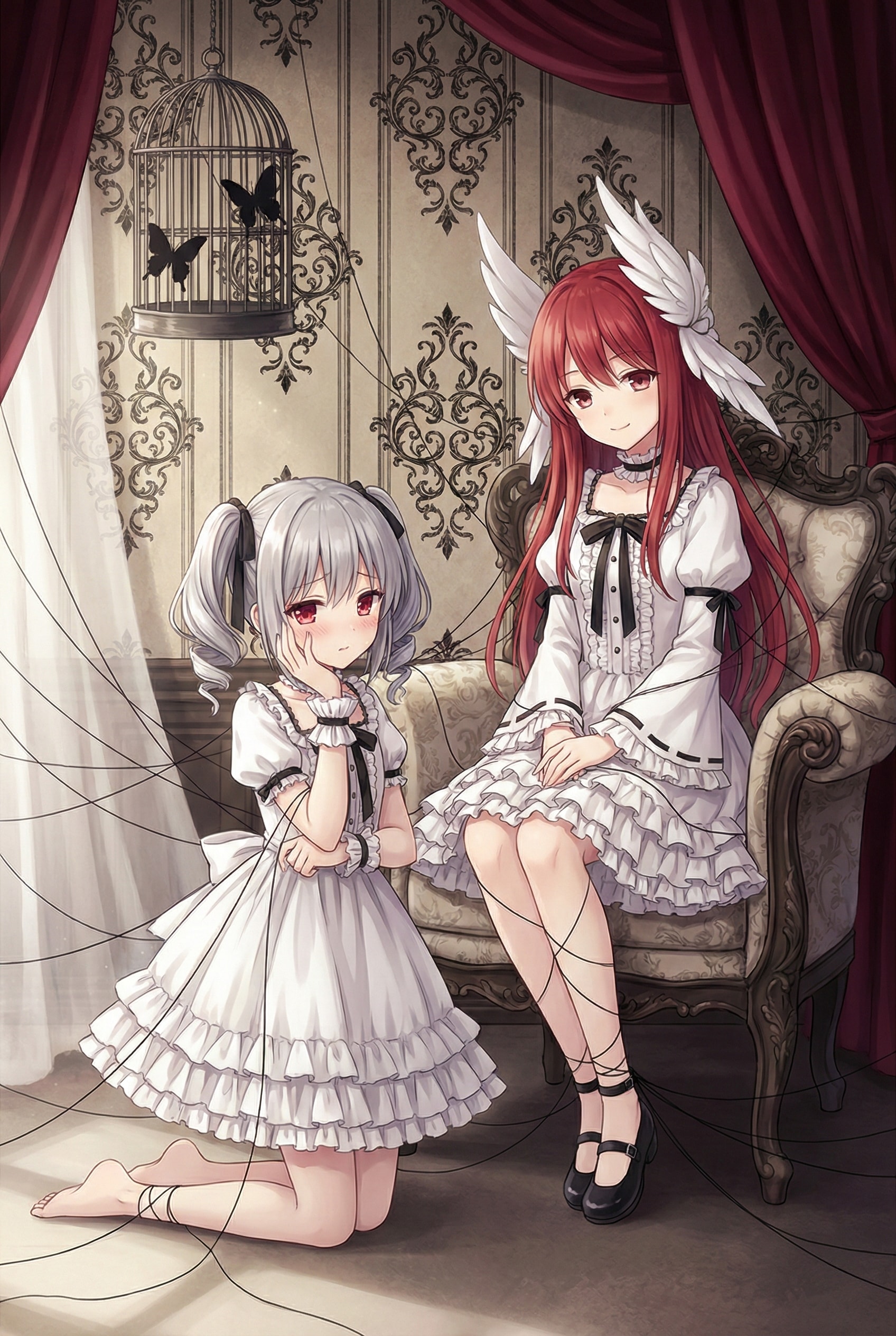 緋糸の檻 | の人気AIイラスト・グラビア