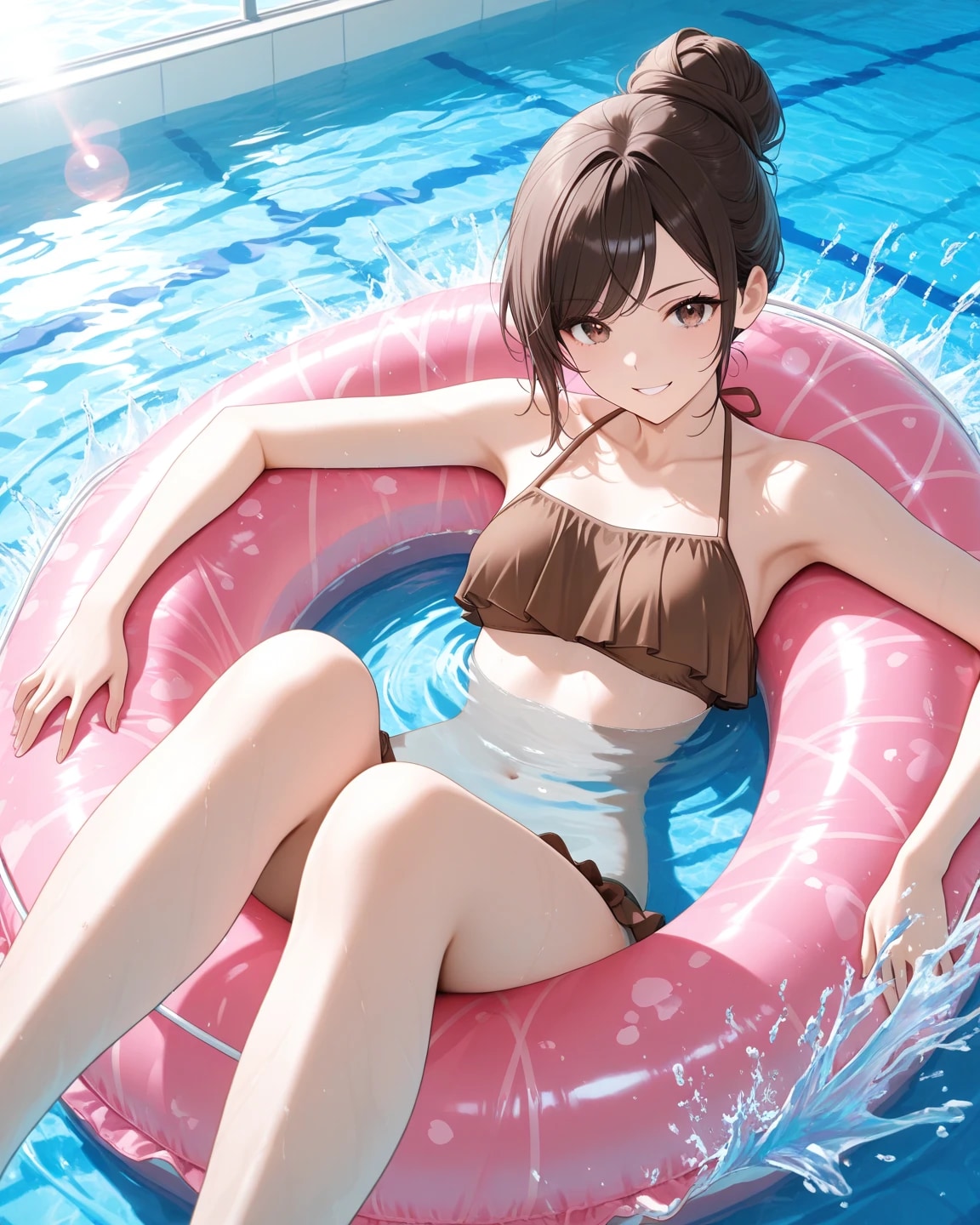 浮き輪遊び