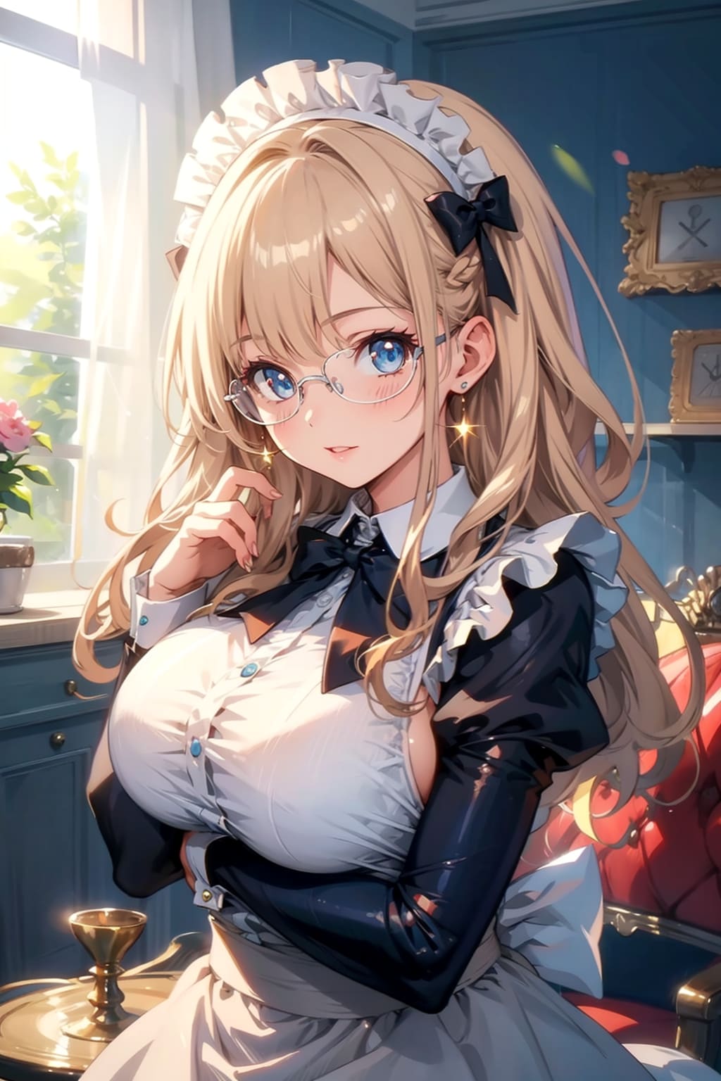 メガネ美少女メイド