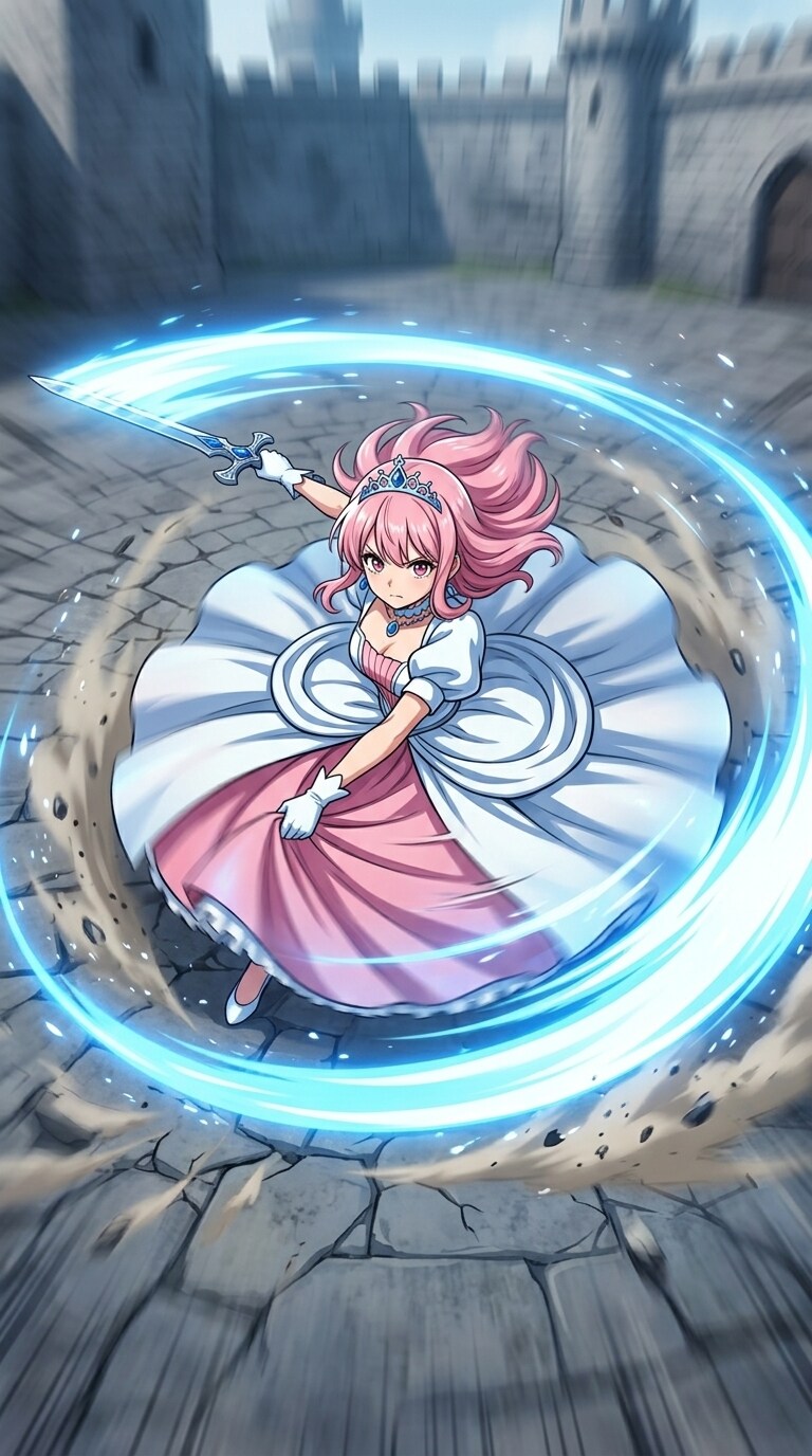 回転斬りを習得した姫様