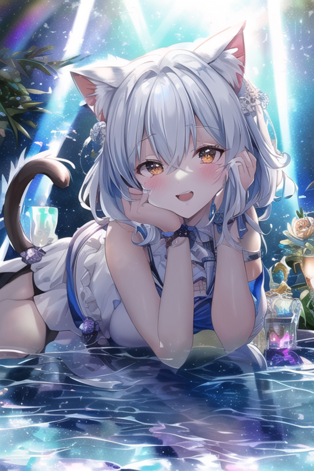 にゃいとプール