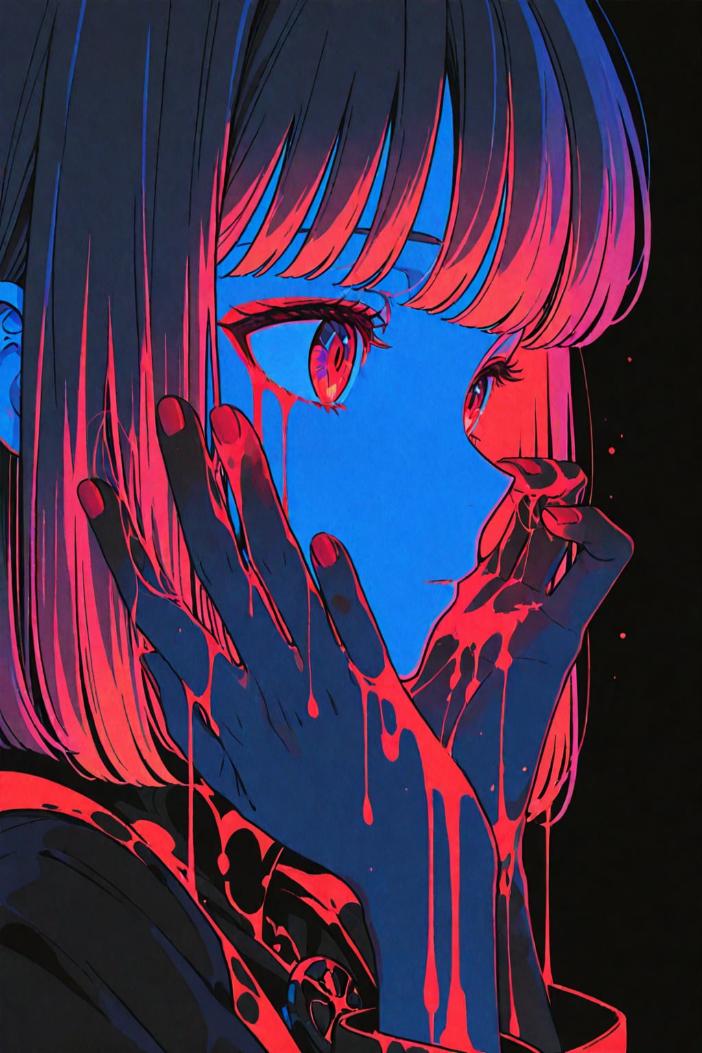 何かホラー映画っぽいイラスト