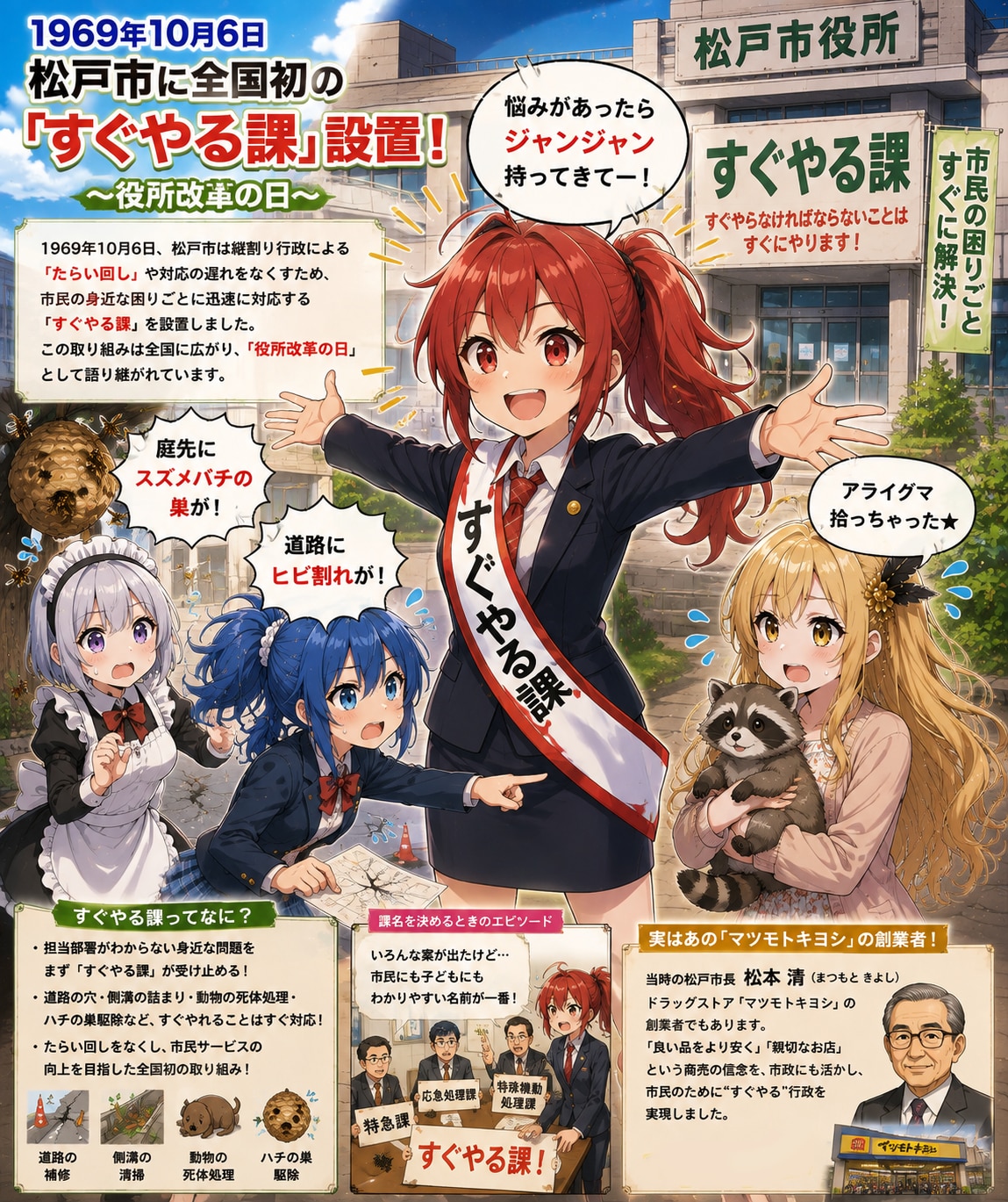 10月6日はすぐやる課の設置日 | の人気AIイラスト・グラビア