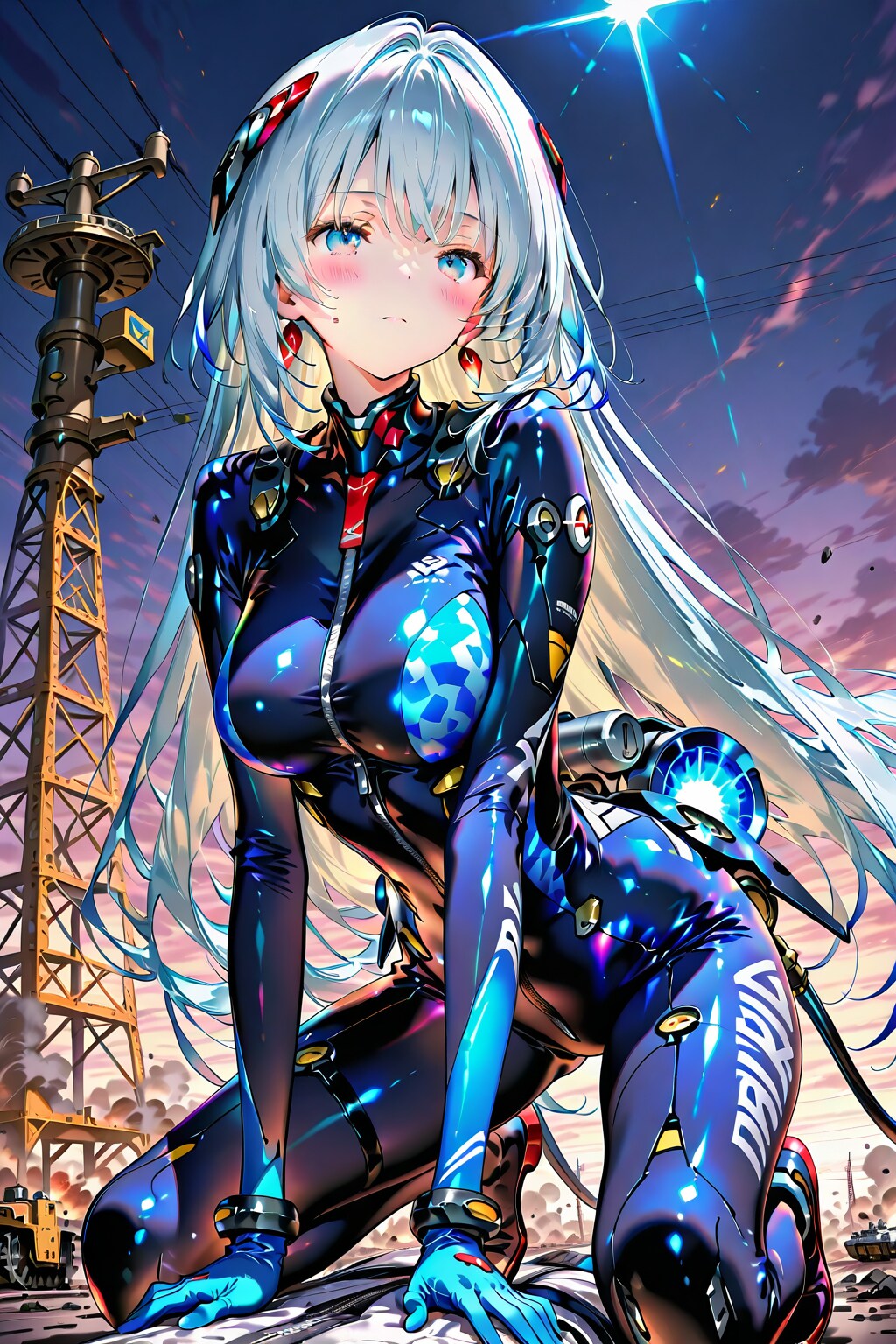 銀髪の変身ヒロイン