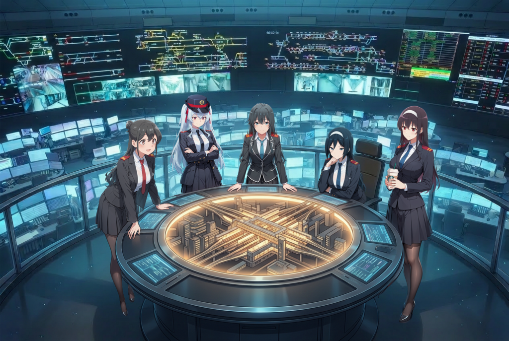 盤上の鉄路、集いし頭脳。指令所の戦略ミーティング - 5.4