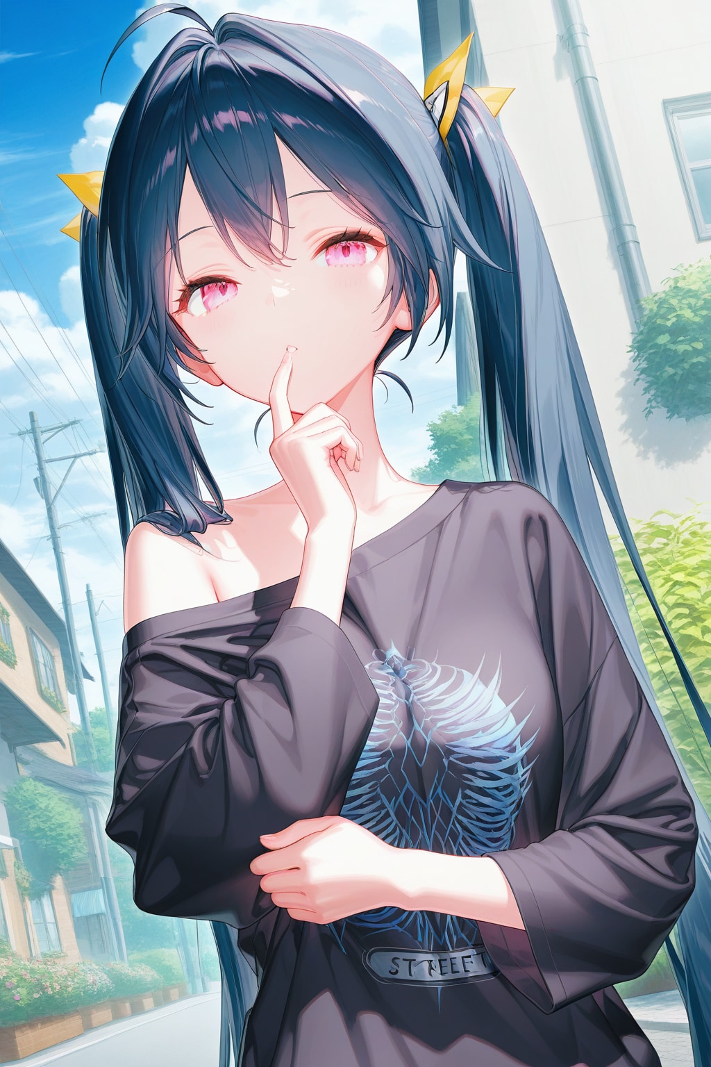 アホ毛　ツインテール2