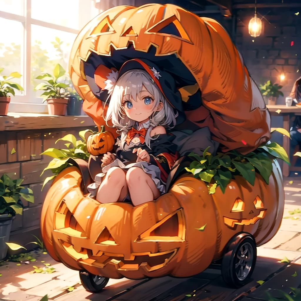 パンプキンバ―ガ―？ | の人気AIイラスト・グラビア