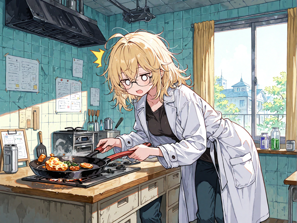 料理がダメダメな研究員