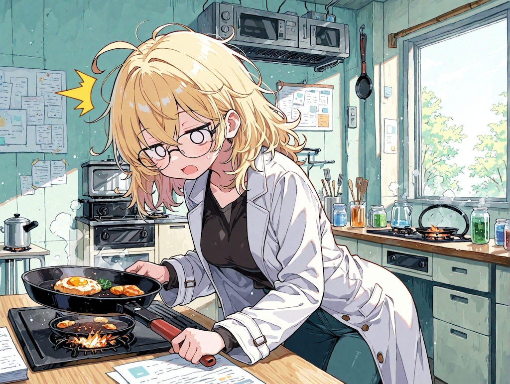 料理がダメダメな研究員