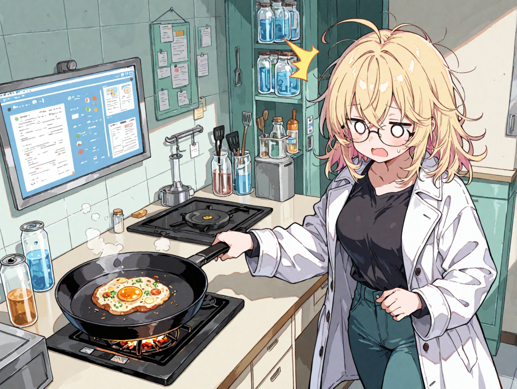 料理がダメダメな研究員