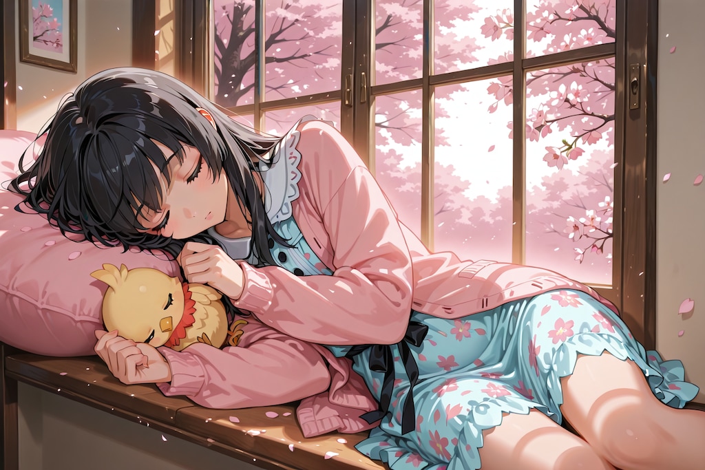 春の陽気に誘われて　#春眠