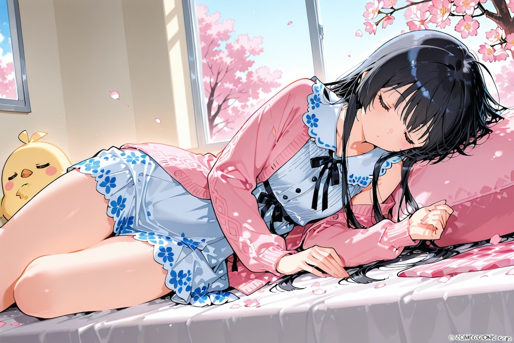 春の陽気に誘われて　#春眠