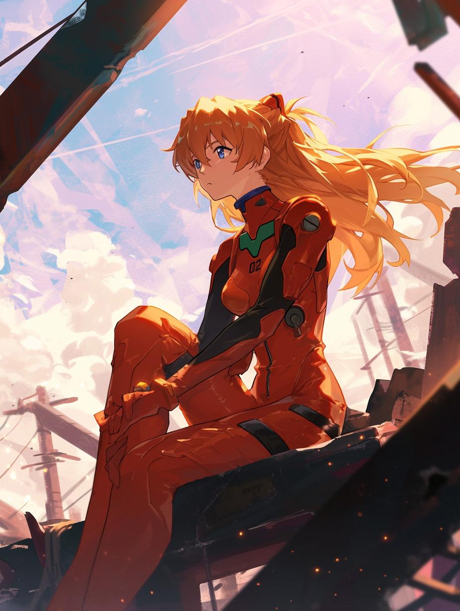 昨日顔を修正したアスカ・ラングレー Asuka Langley