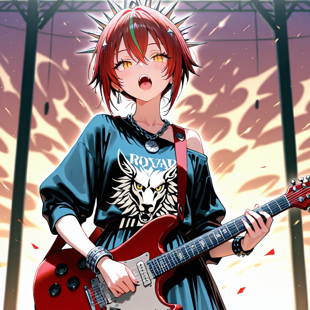 【愛らしさと攻撃性】ハリネズミ獣人ロッカー：リズ（RIZ）