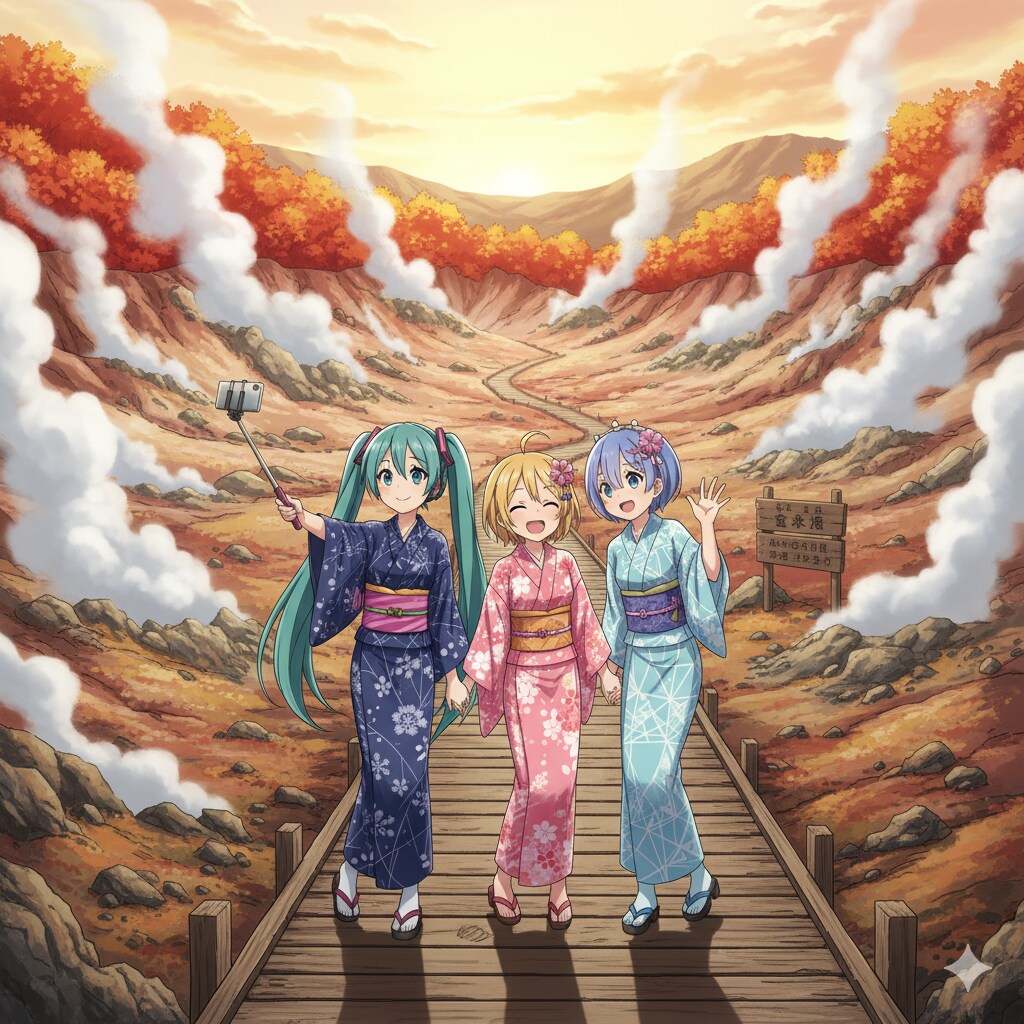 ミクさんたちは登別温泉に来ました