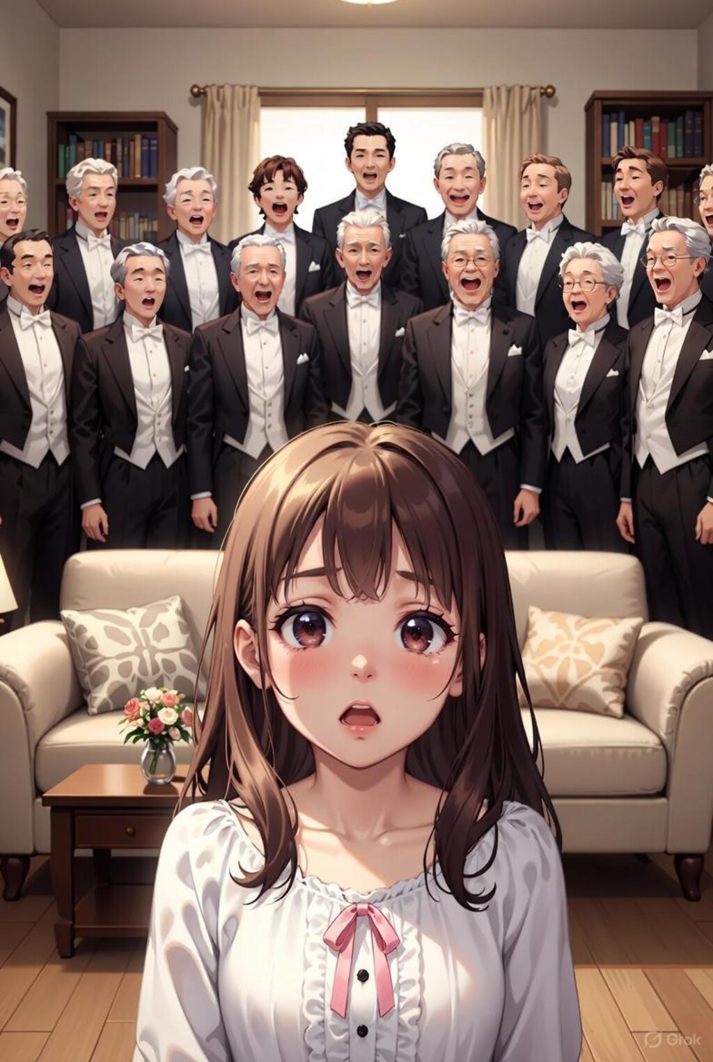 歓喜の歌でお出迎え